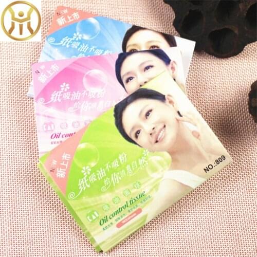Amazing New Arrive 50 Sheets Pro Powerful Makeup Oil Absorbing Face Paper wholesale Free Shipping Women Skin Care N041