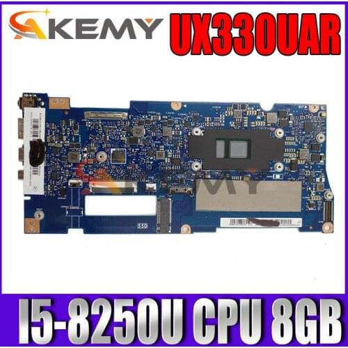 UX330UAR notebook mainboard with I5-8250U CPU 8GB For ASUS UX330UAR UX330UA UX330U U3000U laptop motherboard mainboard test ok
