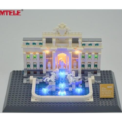 MTELE Brand LED Light Up Kit For 21020 Trevi Fountain