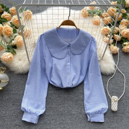 Блузки в полоску YUZACDWX China At AliExpress