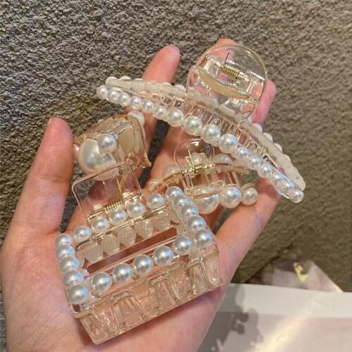 Korean Version Of Pearl Hairpin Simple And Versatile Personality Temperament Hair Accessories Internet Celebrity Pearl Hairpin