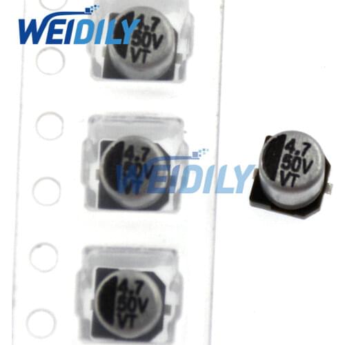 20PCS/LOT 4.7UF 50V 4mm*5.4mm SMD Electrolytic Capacitor 50v 4.7uf