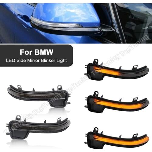 2X LED Dynamic Turn Signal Light Sequential Flowing Water Blinker Side Mirror Lamp For BMW X2/F39 Z4/G29
