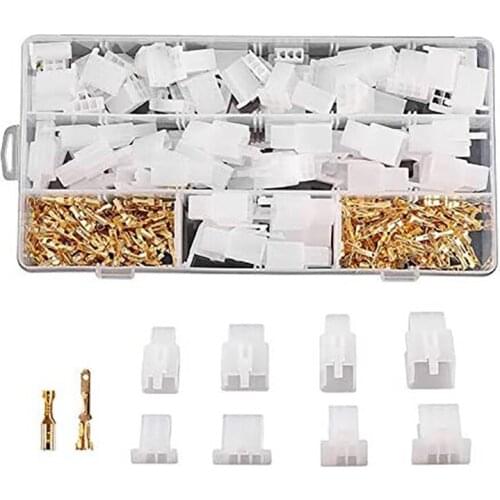380Pcs Car Connector and Kit, 2 3 4 6 Pin Car Connector Classification Kit, 2.8 mm Car Connector Kit