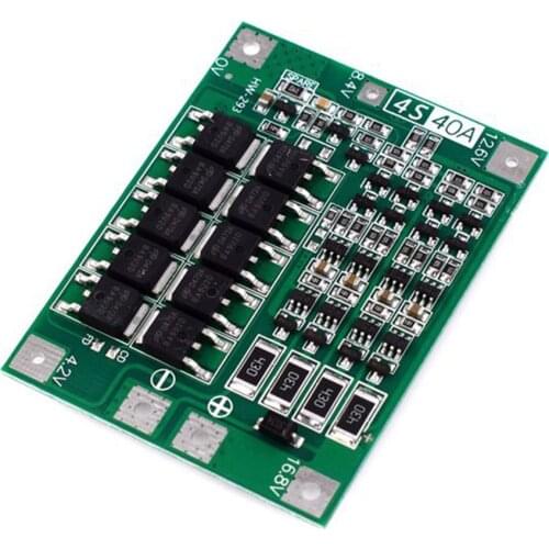 4S Li-Ion Lithium Battery 18650 Charger PCB BMS Protection Board Lipo Mobile Module With Balanced Startable Drill 40A Current