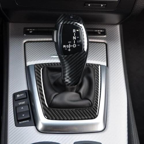 50% Hot Sales LED Carbon Fiber Car Gear Knob Set Automatic Stick Shift Head for BMW E89 Z4