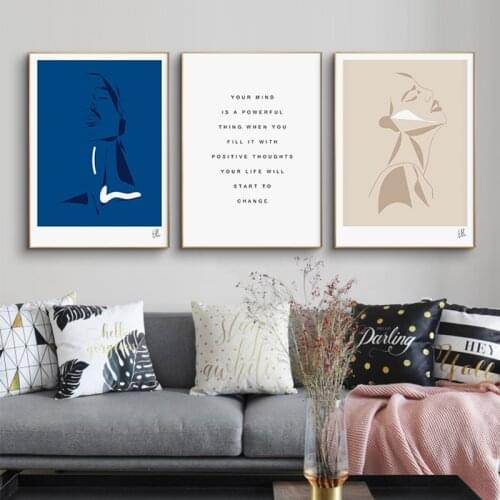 Abstract Women Line Drawing Nordic Posters Prints Modern Canvas Painting Wall Art Letter Girl Wall Picture Bedroom Home Decor