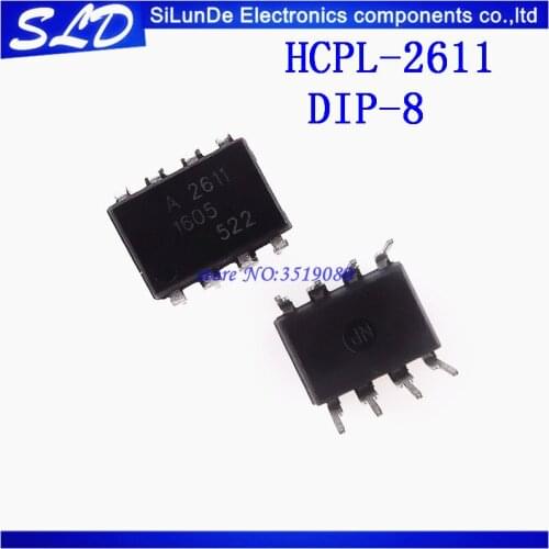 Free Shipping 20pcs/lot A2611 HCPL-2611 A 2611 DIP-8 new original In Stock