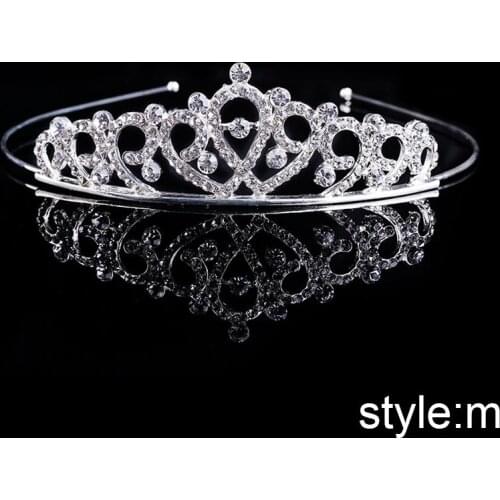 Kid Girls Lovely Crystal Princess Tiaras and Crowns Headband Bridal Prom Diadem Wedding Party Hair Accessories Hair Jewelry SL