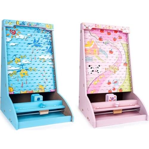 Kids Early Learning Educational Wooden Toy Eye-Hand Coordination Kids Funny Catcher Catch The Ball Machine