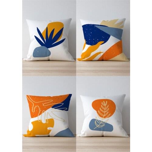 Double Side Printed Panama Patterned 4'Lü Suede Pillow Decorate Case Good Quality Stylish Home Garden Room Kitchen Gift Convenient Decorative Modern