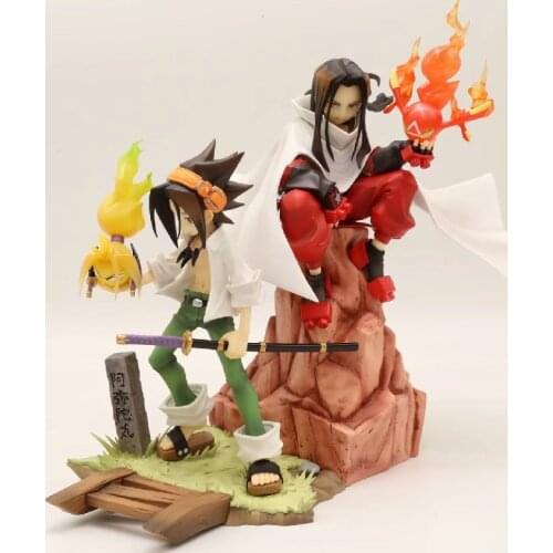 6" ARTFX J Anime Shaman King Yoh Asakura Haou Asakura PVC Action Figure 1/8 Scale Collectible Model Doll Toys Gift