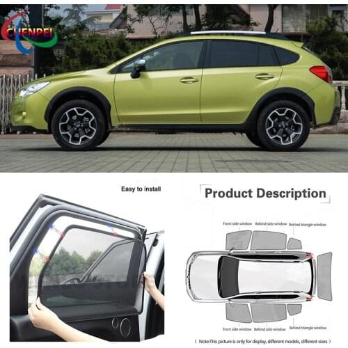 For Subaru XV Car Full Side Windows Magnetic Sun Shade UV Protection Ray Blocking Mesh Visor Car Decoration Accessories