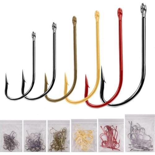 150Pcs/Set Straight Handle Lure Fishhooks Crank Hooks Fishing Gear Tools Kit