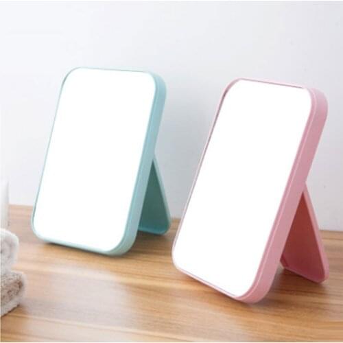 Desktop dressing mirror folding makeup mirror simple portable princess mirror square mirror makeup mirror