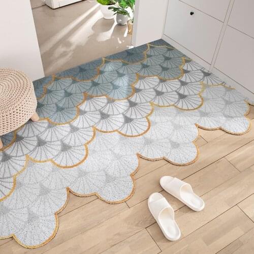 Striped Doormat Rubber Non Slip Backing Low-Profile Rug for Entryway,Front Door,Shoe Scraper Welcome Mat,Large Carpet Inside