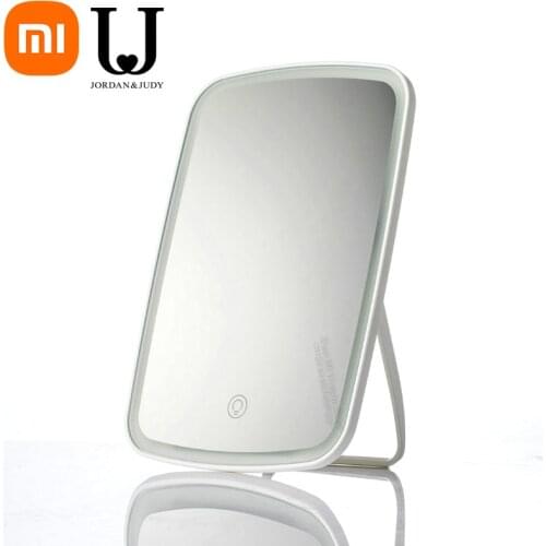 Xiaomi Youpin JJ Portable Makeup Mirror Desktop LED Light Portable Folding Light Mirror Dormitory Desktop