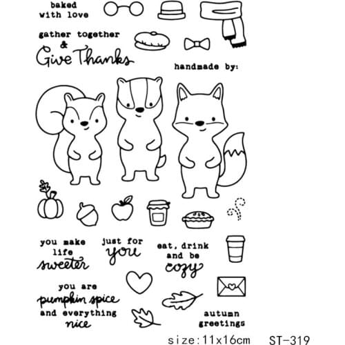 ZhuoAng Language greetings Transparent and Clear Stamp DIY Scrapbooking Album Card Making DIY Decoration Making