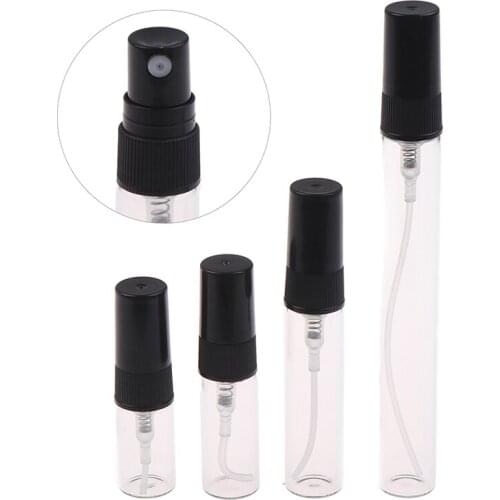 1Pcs Transparent 2/3/5/10ml Plastic Mini Atomizer Perfume Glass Refillable Mist Spray Empty Refillable Bottles