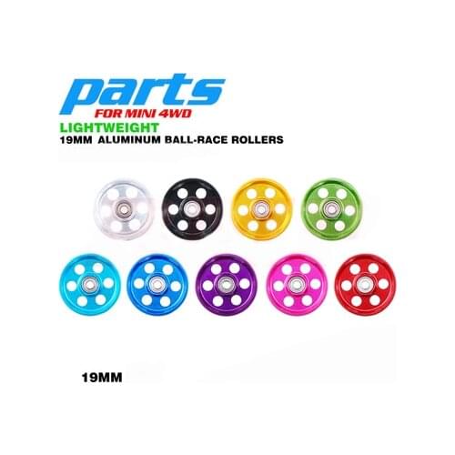 2pcs Tamiya 4WD Parts Self-made Pieces Four-wheel Drive Guide Wheel 19mm Six-hole Lightweight Ball Bearing Guide Wheel 95074C