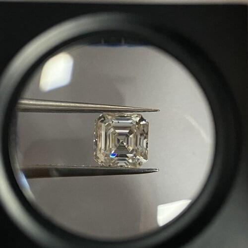 Hot Sale GRA D Color Synthetic (Lab Created) 9*9MM Asscher Cut VVS Loose Moissanite Diamond Stone Shine Bright