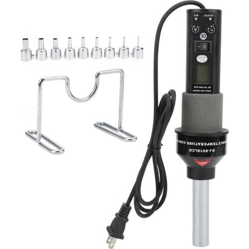 Hot Air Gun Thermostat 9 Tuyere Digital Display Industrial Electric Tools US Plug AC 110V