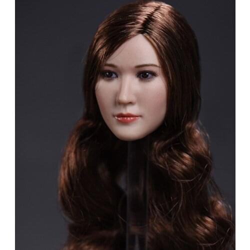 Spot 1/6 soldier head carving Asian film star beauty head carving for 12 inch action figure body