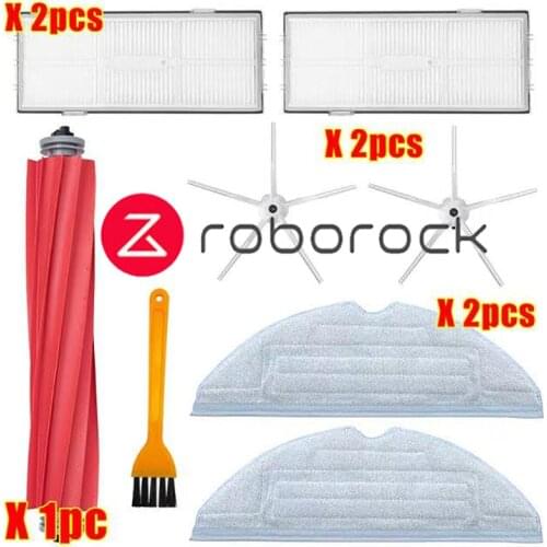 Main Brush HEPA Filter Side Brush Mop Cloths For Xiaomi Roborock S7 T7S T7SPlus Vacuum Cleaner Accessories Spare Parts