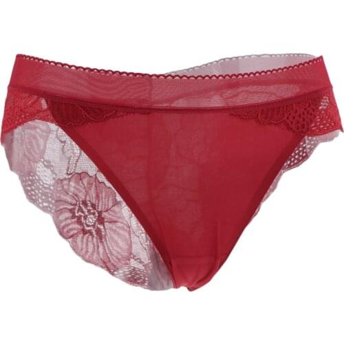Ladies Elegant Lace Thong Panties Hipster Briefs Bikini Panty Lingerie