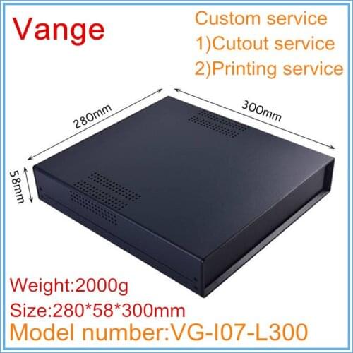 1pcs/lot power support project box Iron housing enclosure diy cases plastic panels 280*58*300mm for electronic module