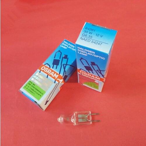 For 10pcs,OSRAM 64261 12V30W GER NAED 54247 bulb,microscope slit lamp projector,12V 30W G6.35 halogen lamp