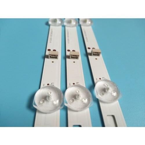 15 peças/lote para 43L1600C 2600C 43L26CMC L43E9600 JL.D43081330-140FS-M E469119 8 lâmpadas 755 milímetros