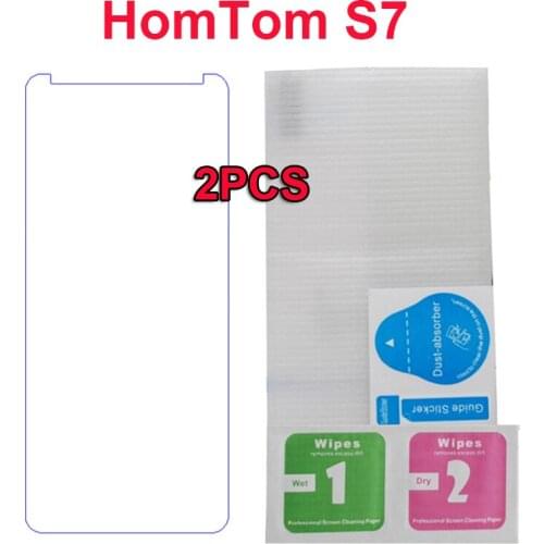2PCS For Homtom S7 5.5 Tempered Glass 9H Protective Film Phone Glass Film Funda For Homtom S7 3GB 32GB Glass Screen Protector