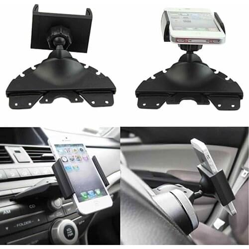 2021 80% HOT SALES!!! 360 Degree Car CD Player Slot Mount Cradle Holder For iPhone Mobile Phone GPS
