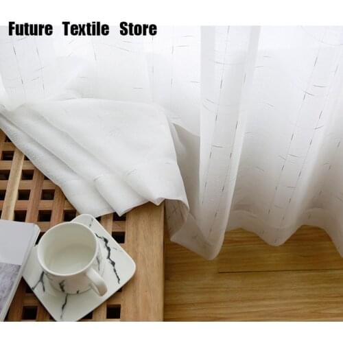 Linen Tulle Small Stripe Tulle for Living Dining Room Bedroom