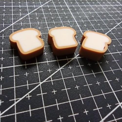 3pcs/lot resin mushroom Toast 16mm mix size simulation of food Cabochons Scrapbook for DIY phone case decoration B102-7
