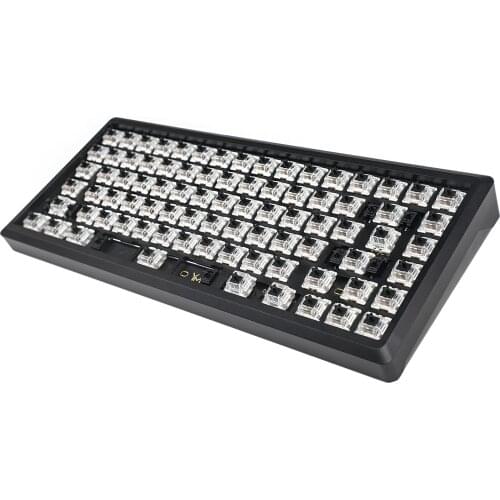 YMDK 84 75V3 PCB Hot Swap CNC Case QMK VIA Fully Programmable PCB Stabilizers Kit Support ANSI ISO Cherry MX Mechanical Keyboard