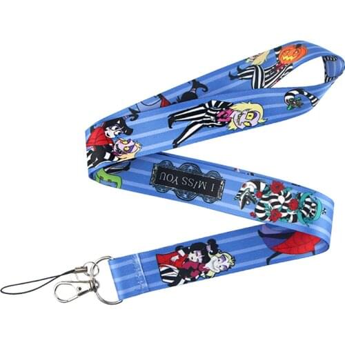 JF0182 Horror Moive Lanyards Cool Neck Strap Mobile Phone Keys ID Card Holder Lanyard For Keys DIY Hanging Rope Lanyards