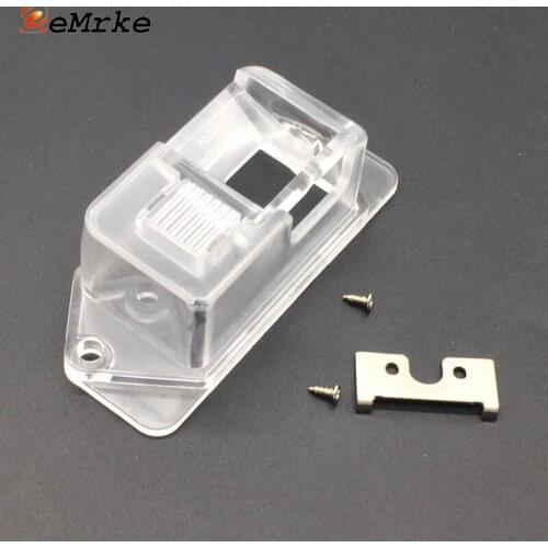 EEMRKE DIY Car Camera Bracket License Number Plate Lights Housing Mount for Mitsubishi Lancer 2007-2016