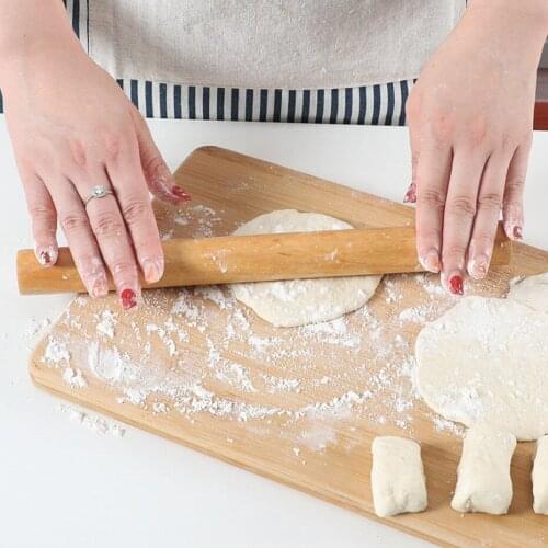 Kitchen Wooden Rolling Pin Non-Stick Fondant Pastry Cooking Baking Tools Accessories Cake Decoration Dough Roller