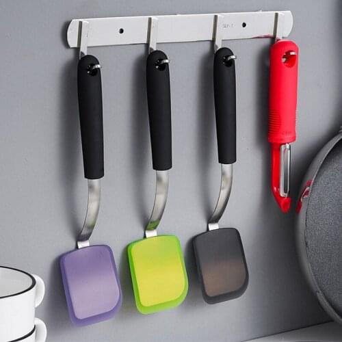 27cm Small Silicone Cookie Turner Spatula Nonstick Egg Spatulas Flexible Pancake Flippers Cooking Frying Pan Scoop Fried Shovel