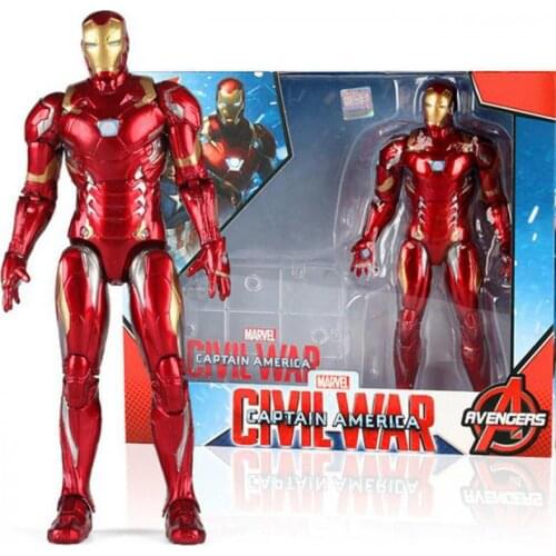 Marvel Ironman Action Figure Disney Avengers Iron Man Series BJD Collection Toys