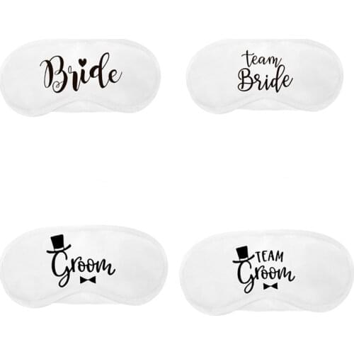 Bride to be Groom Bridesmaid Sleep Mask Wedding engagement bachelorette hen night party bridal shower Newlywed decoration gift