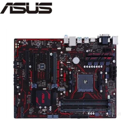 For ASUS PRIME B350-PLUS Motherboard Socket AM4 DDR4 For AMD B350M B350 Original Desktop Mainboard SATA III Used Mainboard