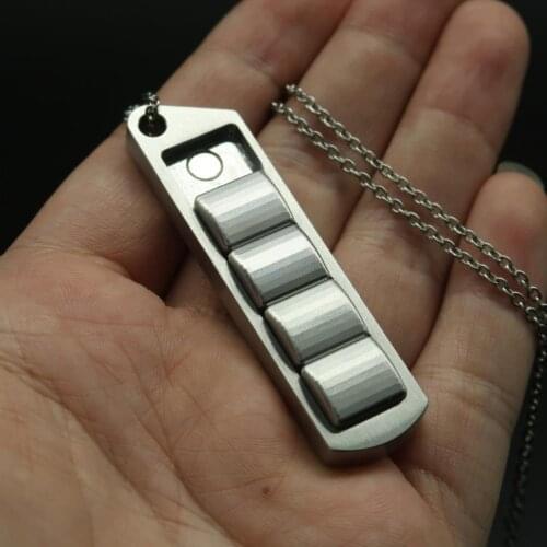 2021 New Mini Stainless Steel Pea Pod PPB Magnetic Decompression Push Brand EDC Fidget Toys Anti Stress ADHD Adult Funny Gift