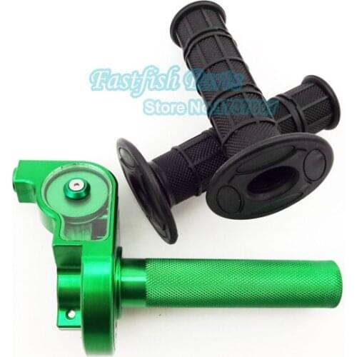 CNC Hand Grips Twist Throttle For XR50 CRF50 Pit Dirt Bike Mini Motocross