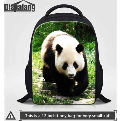 Animal Panda Sublimation Printing Backpack For 0-5 Years Kids Custom Logo School Bags For Kindergarten Children Mini Bookbag