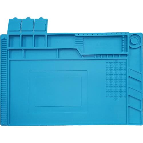 S-160 Heat Insulation Station Kit Magnetic Silicone Pad Maintenance Platform Desk Mat Welding Table Anti-scalding Mat 20pcs