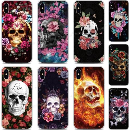 Custom Silicone Cover Skull Flower Floral For Vodafone Smart N11 V11 N10 V10 X9 E9 C9 N9 Lite V8 N8 E8 Prime 6 7 Phone Case