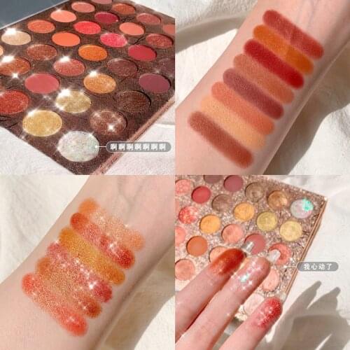 COCO VENUS 35 Color Eye Shadow Ins Pearlescent Matte Sequins Waterproof Eye Shadow Beauty Makeup